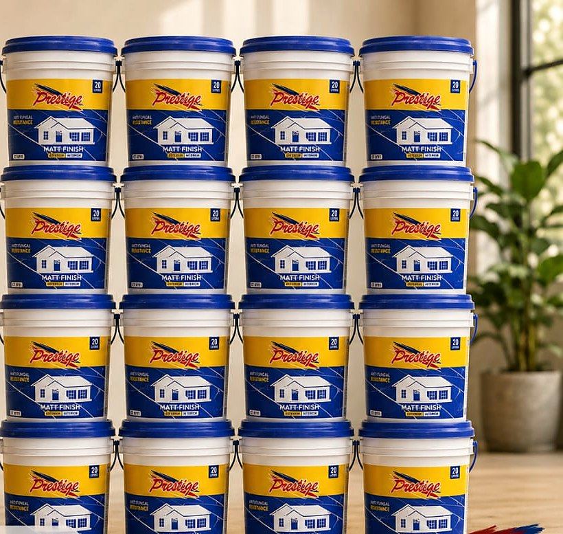 Prestige Matt Finish 20 litre buckets stacked